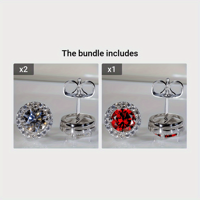 Classic Round Zirconia Earrings for Women